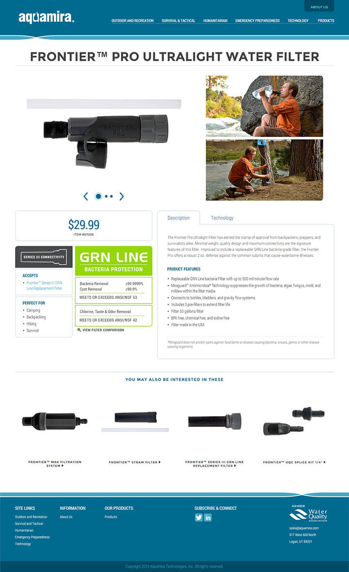 product detail page design
