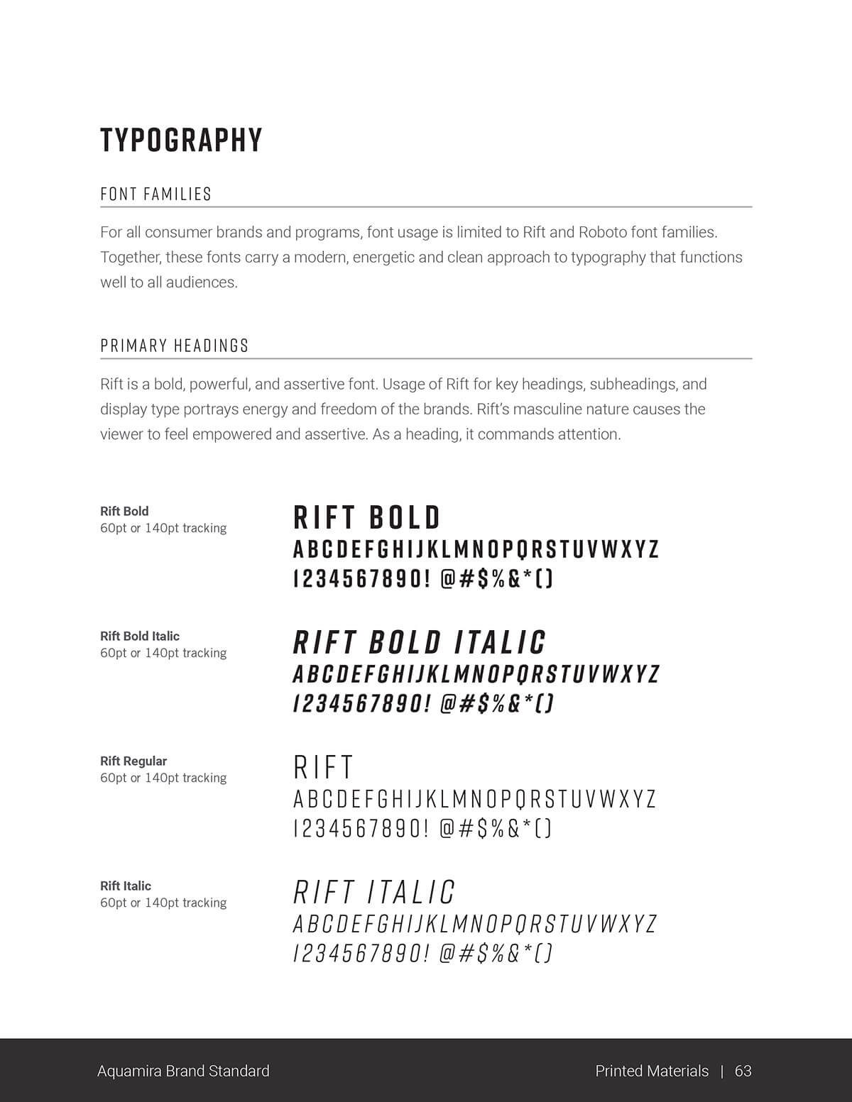 display typography page