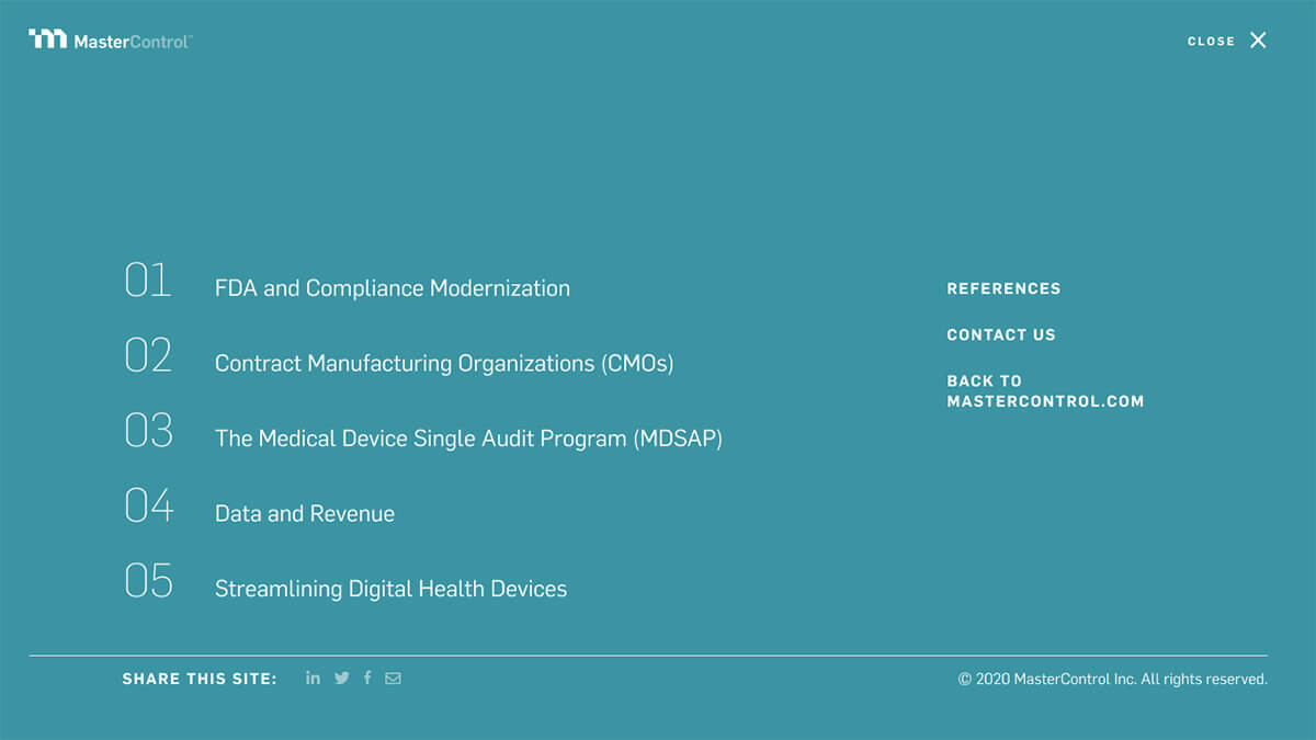 med device trends brief menu design