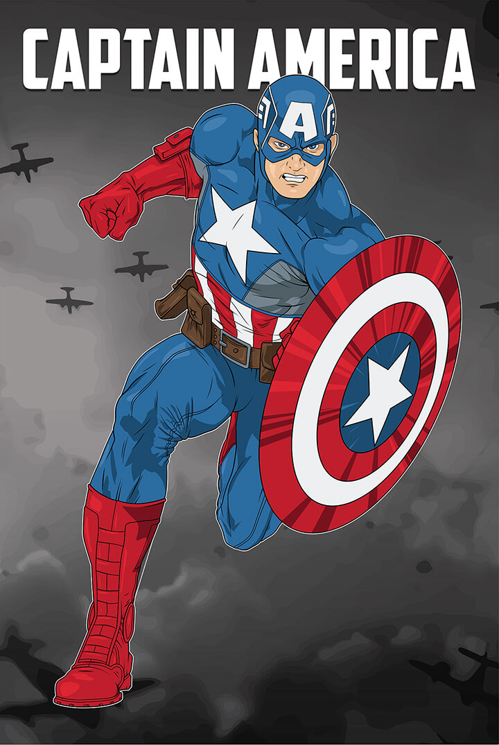 captain america poster