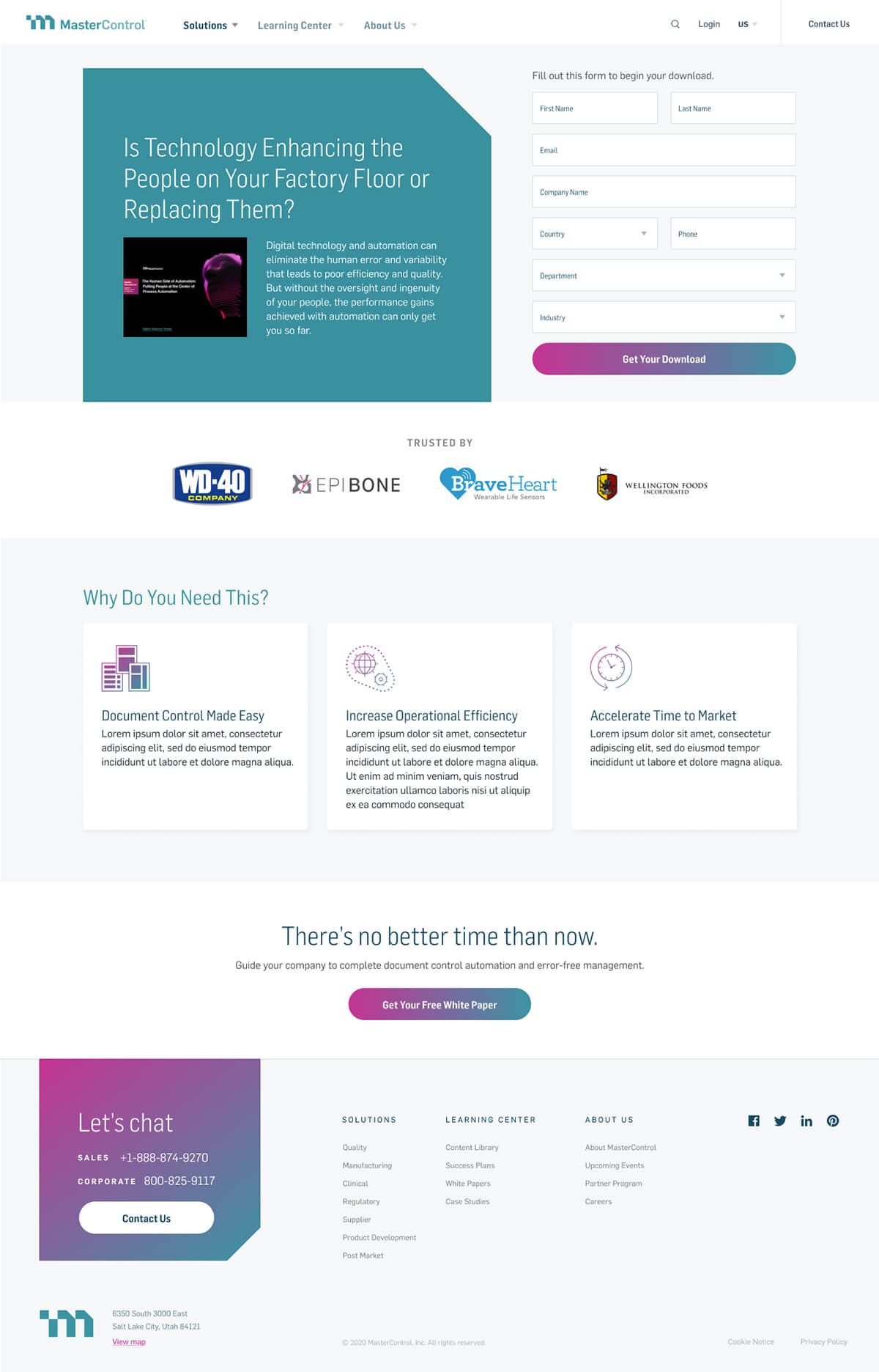 resource ppc landing page design