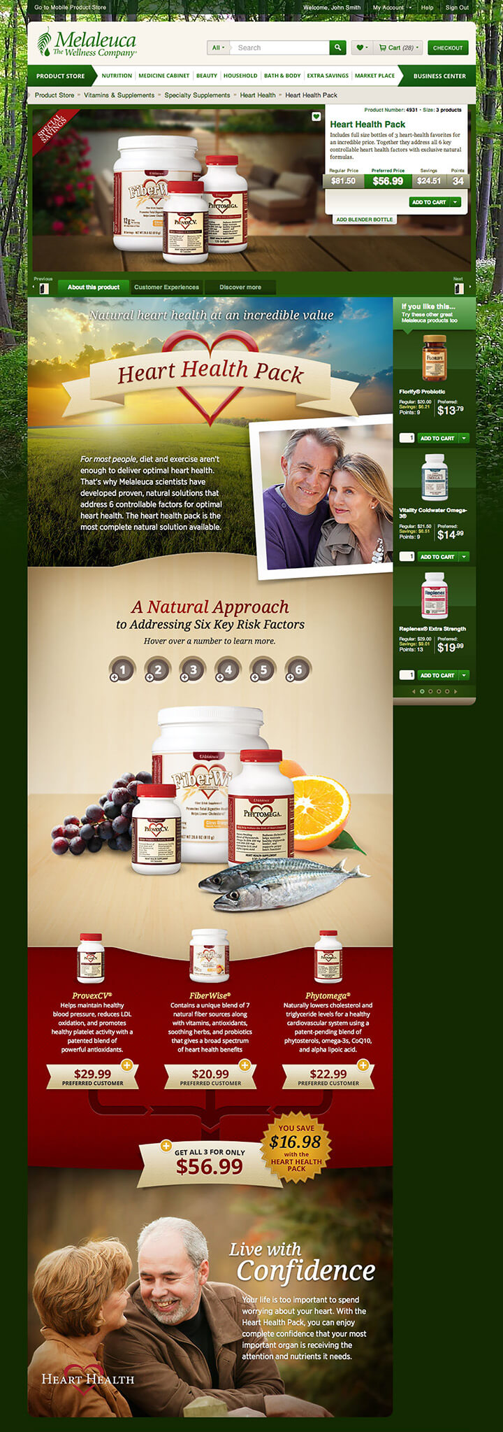 heart health pack product story design
