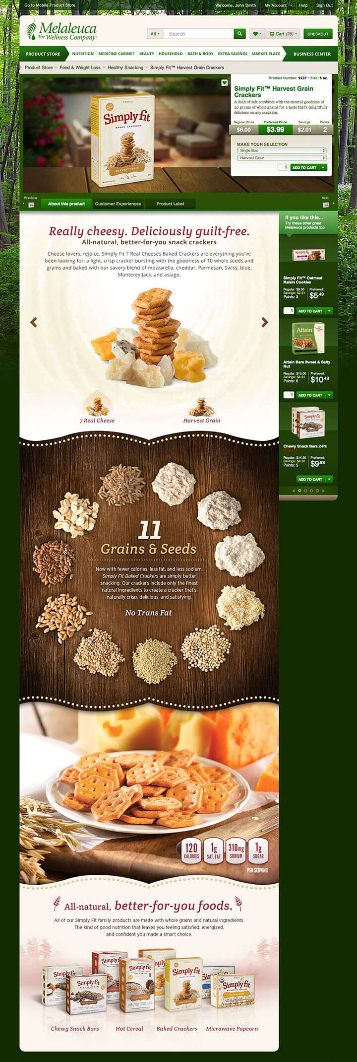 simply fit crackers product story design